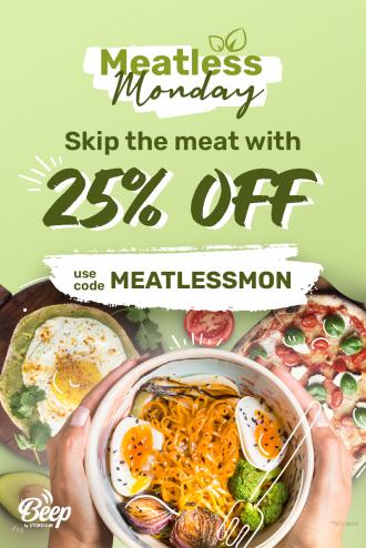 Beep Meatless Monday 25% OFF Promo Code Promotion (10 January 2022)