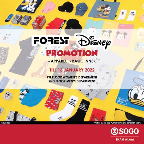 SOGO Central i-City Forest Disney Promotion (valid until 16 January 2022)