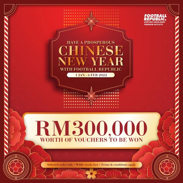 Football Republic Chinese New Year Sale at Genting Highlands Premium Outlets (1 January 2022 - 6 February 2022)