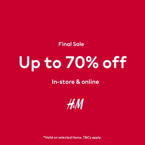 H&M Final Sale Up To 70% OFF