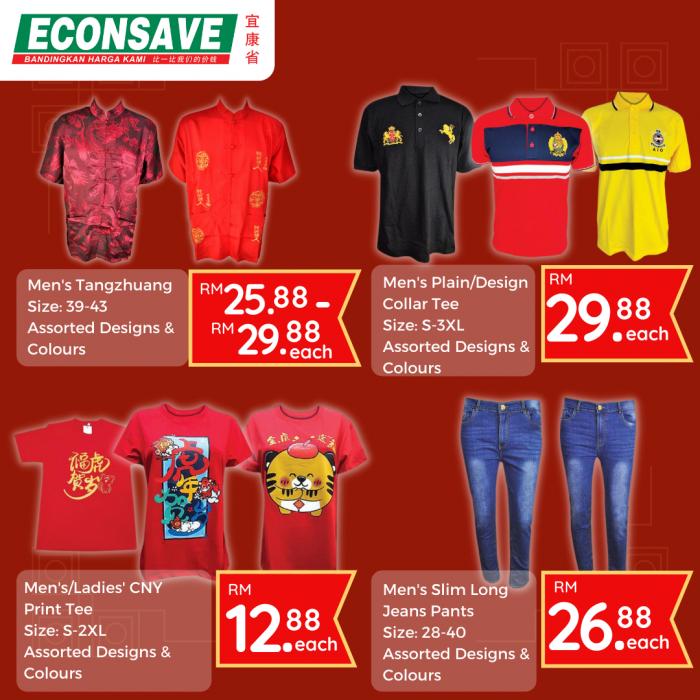 Econsave Chinese New Year Fashion Sale (valid until 2 February 2022)