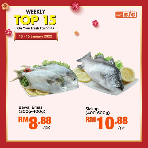AEON BiG Fresh Produce Weekly Top 15 Promotion (13 January 2022 - 16 January 2022)