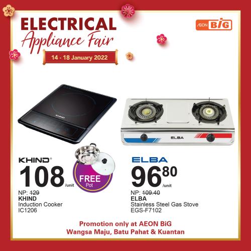 AEON BiG Electrical Appliances Fair Promotion (14 January 2022 - 18 January 2022)
