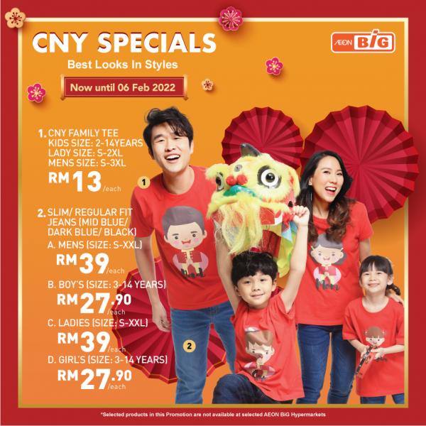 AEON BiG Chinese New Year Fashion Promotion (valid until 6 February 2022)