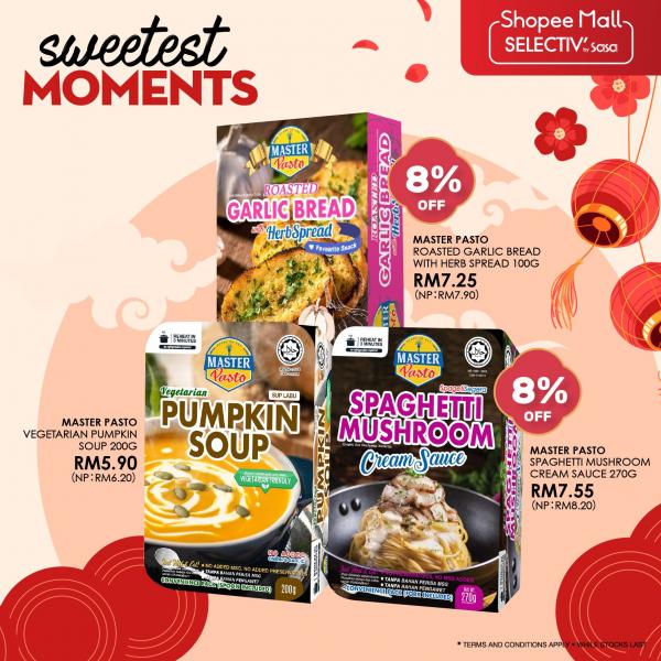 SaSa Shopee Sweet Treat Promotion Up To 20% OFF (valid until 31 January 2022)