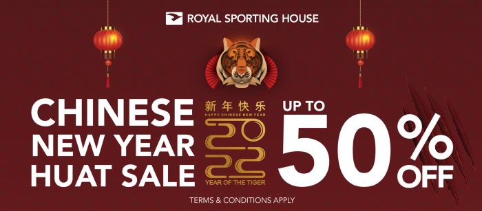 Royal Sporting House Chinese New Year Sale Up To 50% OFF