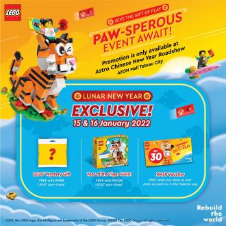 AEON Tebrau City Lego CNY Promotion (15 January 2022 - 16 January 2022)