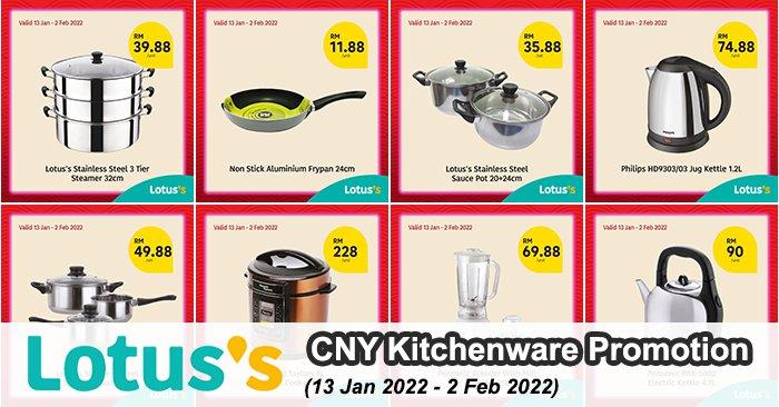 Tesco / Lotus's CNY Kitchenware Promotion (13 Jan 2022 - 2 Feb 2022)