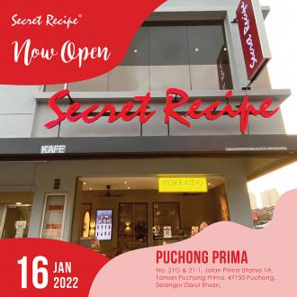 Secret Recipe Puchong Prima Opening Promotion 50% OFF Slice Cake (16 January 2022 - 22 January 2022)