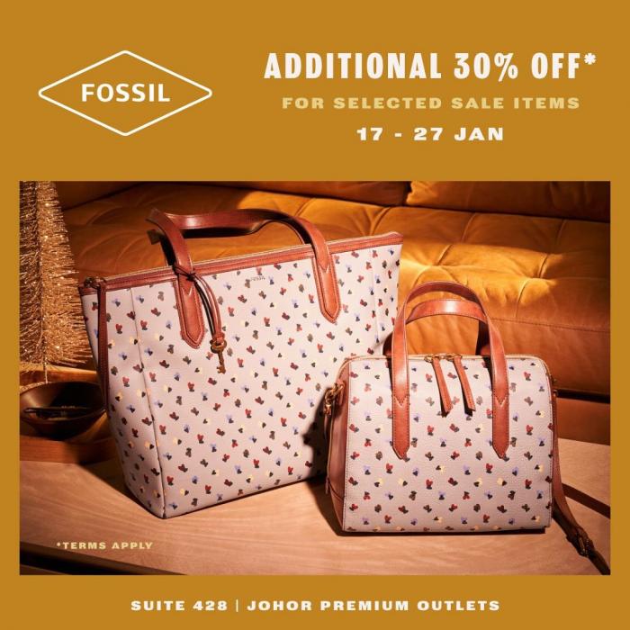 Fossil Special Sale Additional 30% OFF at Johor Premium Outlets (17 January 2022 - 27 January 2022)