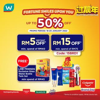 Watsons Online Colgate CNY Promotion Up To 50% OFF & Promo Code (18 January 2022 - 20 January 2022)
