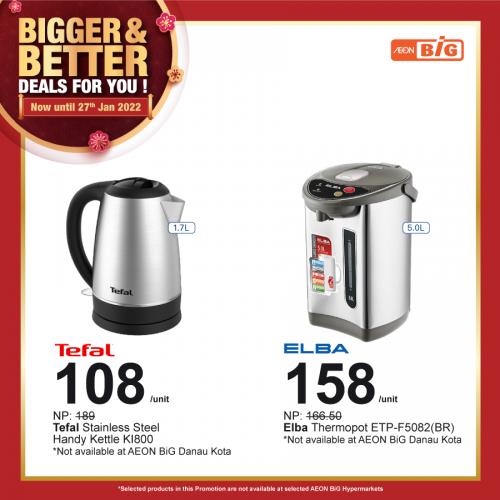 AEON BiG Electrical Appliances Promotion (valid until 27 January 2022)