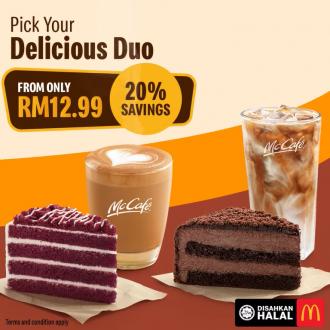 McDonald's Delicious Duo Cake + Beverage Promotion