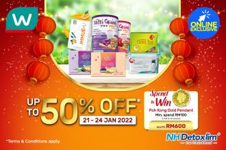 Watsons Online NH Detoxlim CNY Sale Up To 50% OFF & FREE Promo Code (21 January 2022 - 24 January 2022)