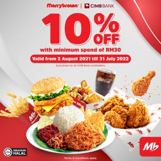Marrybrown CIMB Credit Card Promotion (2 August 2021 - 31 July 2022)