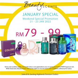 Beauty Scents Special Sale Promotion at Genting Highlands Premium Outlets (21 January 2022 - 23 January 2022)