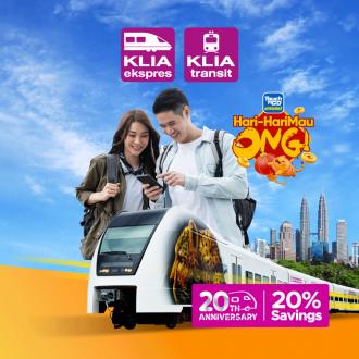 KLIA Ekspres & Transit Promotion With Touch 'n Go eWallet (20 Jan 2022 - 20 Apr 2022)