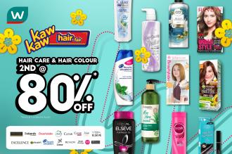 Watsons Hair Care & Hair Colour Sale 2nd @ 80% OFF (27 January 2022 - 2 February 2022)