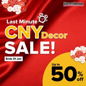 Harvey Norman Last Minute CNY Decor Sale (valid until 31 January 2022)