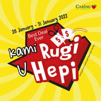 Caring Pharmacy Kami Rugi U Hepi Promotion (28 January 2022 - 31 January 2022)