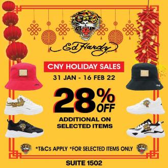Ed Hardy CNY Holiday Sale at Johor Premium Outlets (31 Jan 2022 - 16 Feb 2022)