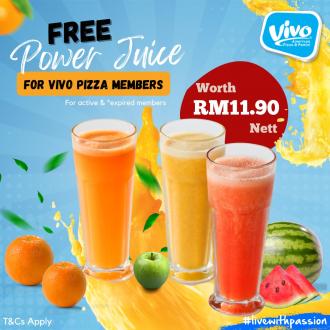 Vivo Pizza FREE Power Juice For Members (valid until 28 Feb 2022)