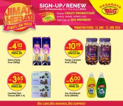 Pasaraya BiG Jimat Hebat Promotion (15 June 2018 - 21 June 2018)