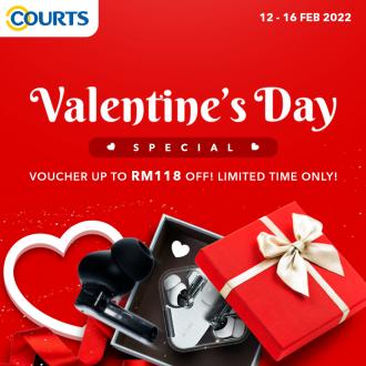 COURTS Valentine's Day FREE Vouchers Promotion (12 February 2022 - 16 February 2022)