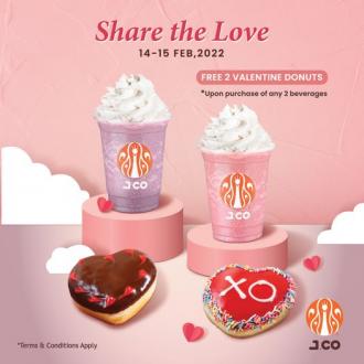 J.Co Valentine's Day Promotion (14 February 2022 - 15 February 2022)