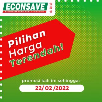 Econsave Lowest Price Promotion (valid until 22 February 2022)