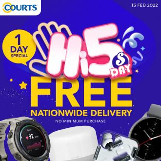 COURTS Hi 5 Sale FREE Delivery (15 February 2022)