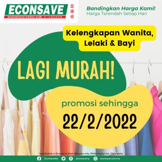 Econsave Apparel Lagi Murah Promotion (valid until 22 February 2022)
