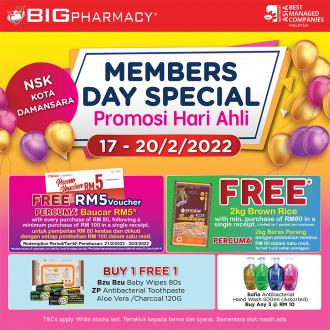 Big Pharmacy NSK Kota Damansara Members Day Promotion (17 February 2022 - 20 February 2022)