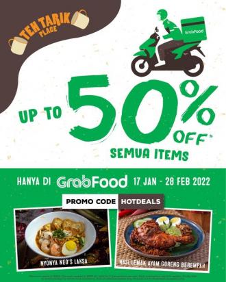 Teh Tarik Place GrabFood Promotion Up To 50% OFF (17 Jan 2022 - 28 Feb 2022)