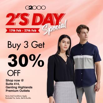 G2000 Special Sale at Genting Highlands Premium Outlets (17 Feb 2022 - 27 Feb 2022)