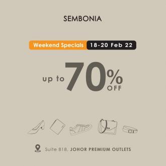 Sembonia Weekend Sale Up To 70% OFF at Johor Premium Outlets (18 February 2022 - 20 February 2022)