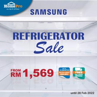 HomePro Samsung Refrigerator Sale (valid until 28 February 2022)