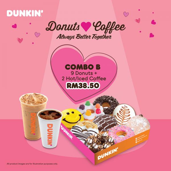 Dunkin Donuts Loves Coffee Combo Promotion
