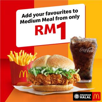 McDonald's Value Meal Add-ons from RM1 Promotion