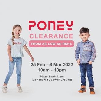 Poney Clearance Sale at Plaza Shah Alam (25 February 2022 - 6 March 2022)