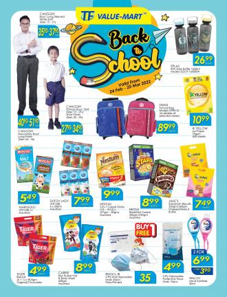 TF Value-Mart Back To School Promotion Catalogue (24 February 2022 - 20 March 2022)