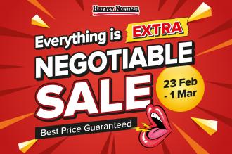 Harvey Norman Everything is Extra Negotiable Sale (23 February 2022 - 1 March 2022)