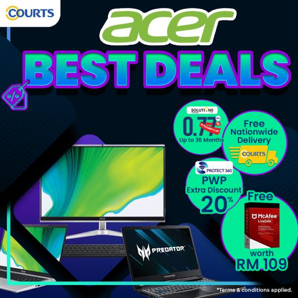 COURTS Acer Best Deals Promotion (valid until 1 March 2022)