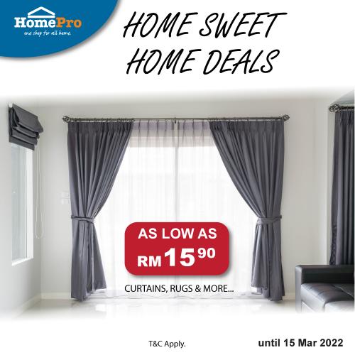 HomePro Home Sweet Home Promotion (valid until 15 March 2022)