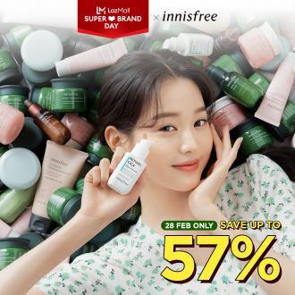 Innisfree Lazada Super Brand Day Sale Up To 57% OFF (28 February 2022)
