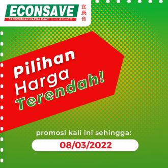 Econsave Lowest Price Promotion (valid until 8 March 2022)