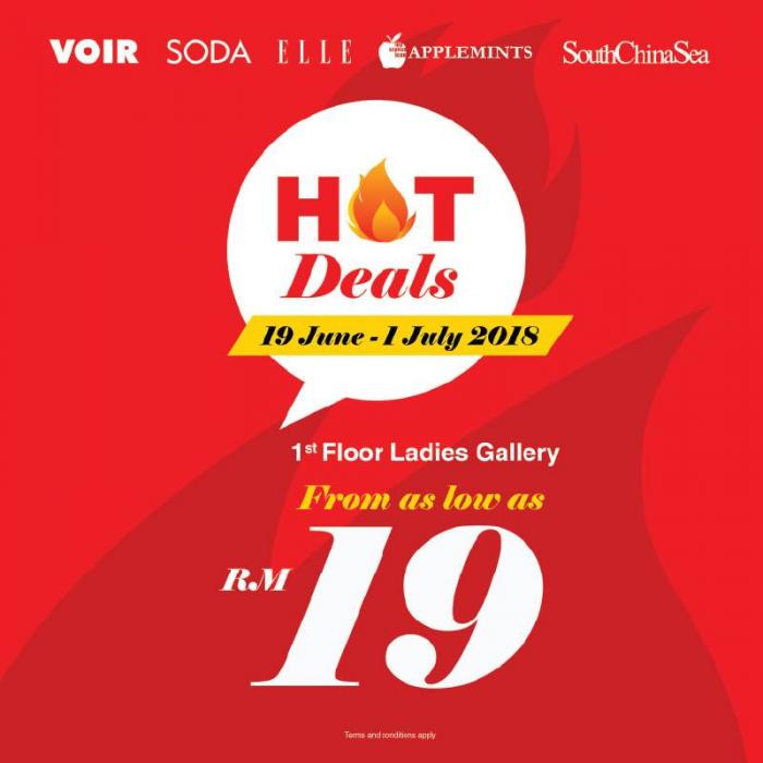 SOGO Hot Deals Price As Low As RM19 (19 June 2018 - 1 July 2018)