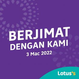 Tesco / Lotus's Berjimat Dengan Kami Promotion published on 3 March 2022