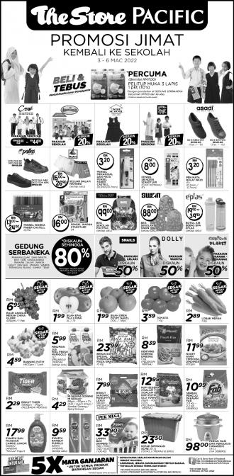 The Store and Pacific Hypermarket Back To School Promotion (3 Mar 2022 - 6 Mar 2022)