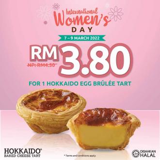Hokkaido Baked Cheese Tart Women's Day Promotion (7 March 2022 - 9 March 2022)